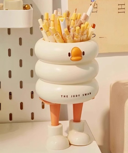Ein（アイン） 文房具 Ein/ぷっくりアヒルのマルチ デスクホルダー