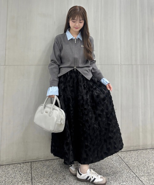 「mellowneon」 長袖ニット FREE オフホワイト レディース_画像4