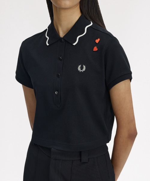 ★希少★フレッドペリー　ポロシャツ エイミーワインハウスコラボ　フレンチスリーブ FRED PERRY】‼️在庫少なめ‼️Amy Winehouse×Fred Perryスペシャル