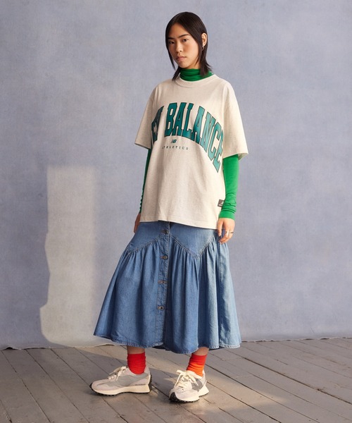 「New Balance」 ローカットスニーカー 23.5cm グレー レディース_画像6