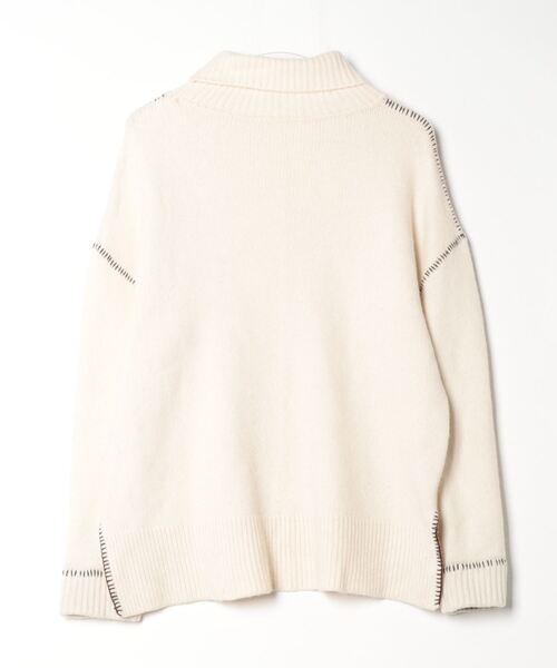 「WRAPINKNOT」 タートルネックニット 0 ベージュ レディース_画像2