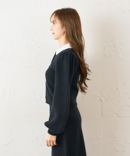 「MIIA」 長袖ニット FREE ブラック レディース_画像5