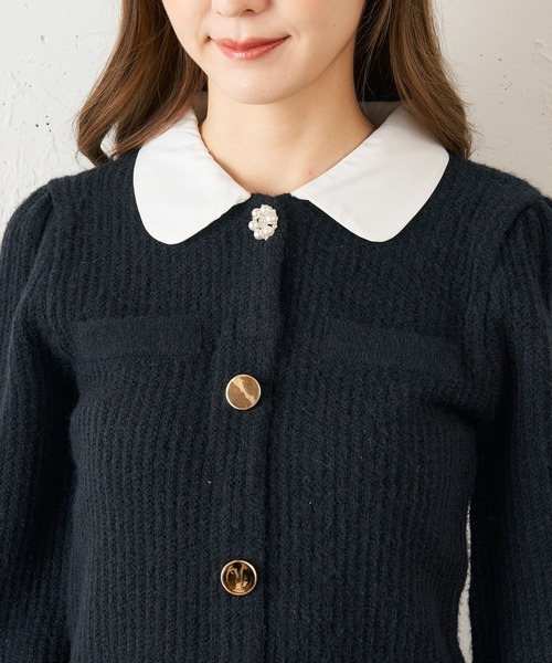 「MIIA」 長袖ニット FREE ブラック レディース_画像7