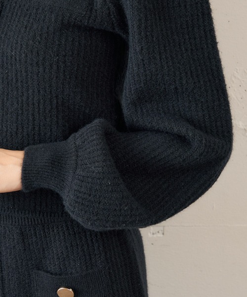 「MIIA」 長袖ニット FREE ブラック レディース_画像9
