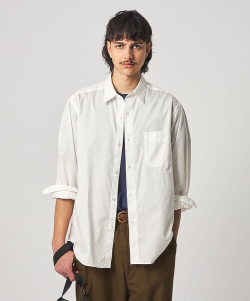 シャツ 「Steven Alan」 80 コンパクトヤーン ツイル レギュラーカラー シャツ NARROW メンズ | STEVEN ALAN | 04