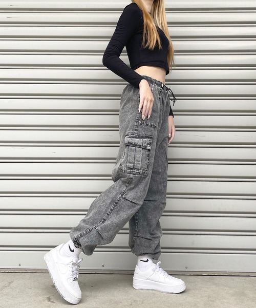 「shopnikoniko」 デニムパンツ フリー ブルー系その他 レディース_画像2