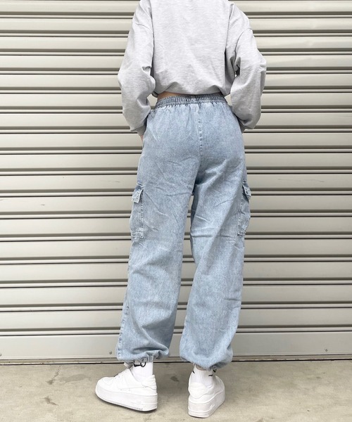 「shopnikoniko」 デニムパンツ フリー ブルー系その他 レディース_画像8