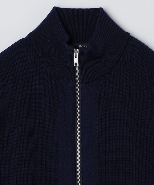 「SHIPS Colors」 ニットカーディガン LARGE ネイビー メンズ_画像5