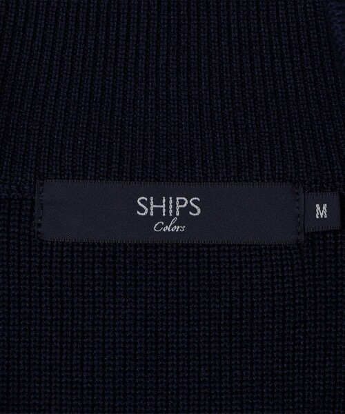 「SHIPS Colors」 ニットカーディガン LARGE ネイビー メンズ_画像8