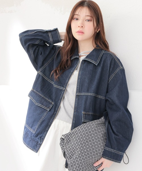 新品未試着　OHGA Gじゃん　デニム Honeys（ハニーズ） デニムジャケット gジャン ゆるGジャン