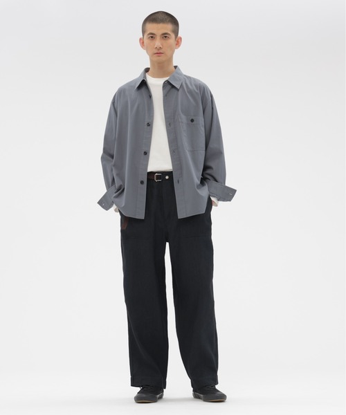 MHL.（エムエイチエル） パンツ FADED WOOL LINEN TWILL メンズ