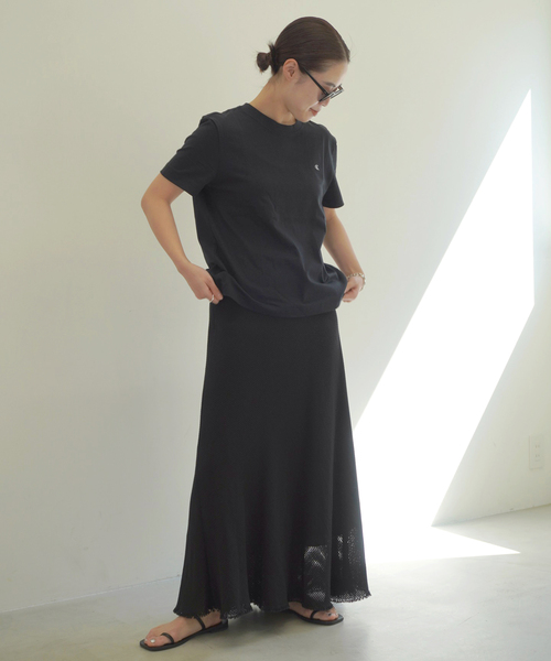「AP STUDIO」 ロングスカート 38 ブラック レディース_画像2
