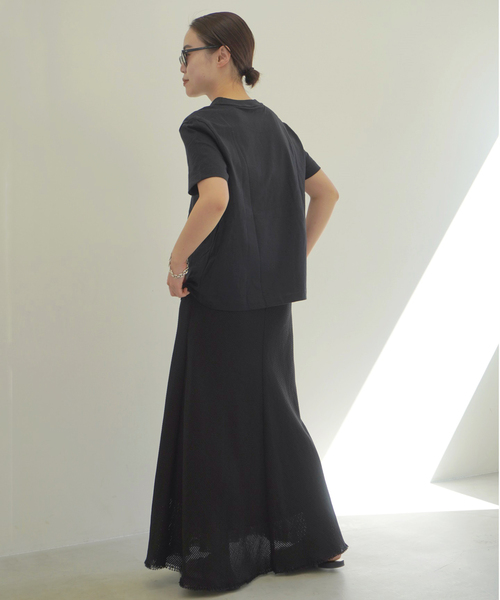 「AP STUDIO」 ロングスカート 38 ブラック レディース_画像3