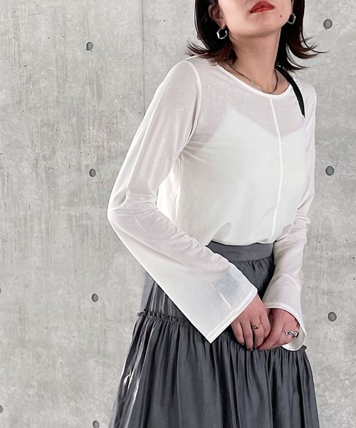 「PAGEBOY」 長袖カットソー FREE ブラック レディース_画像3