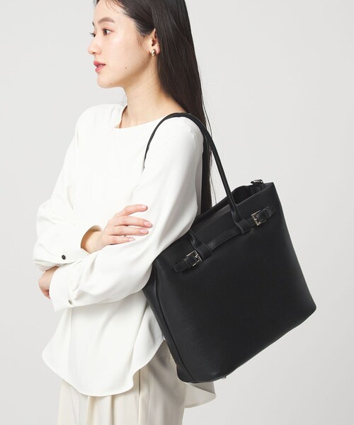 ✨美品✨ グリーンレーベルリラクシング トートバッグ レザー 肩掛け A4 黒 green label relaxing（グリーンレーベルリラクシング） トートバッグ