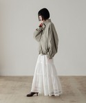ロング スカート レースボリュームスカート 6...の詳細画像4