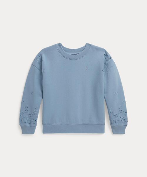 トレーナー アイレット フレンチ テリー スウェットシャツ キッズ 子供服 女の子