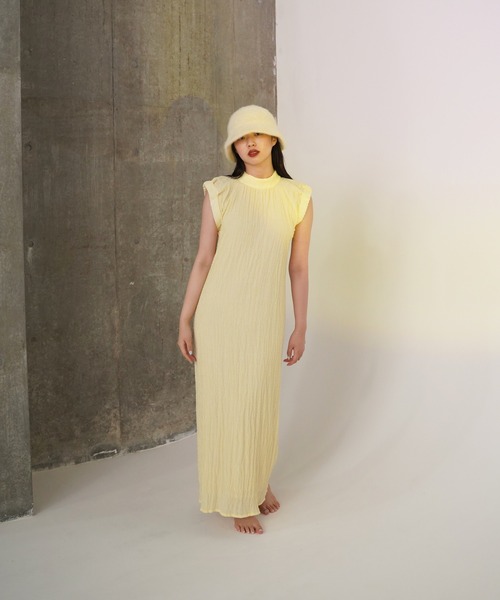 「TINA:JOJUN」 ノースリーブワンピース M クリーム レディース_画像3