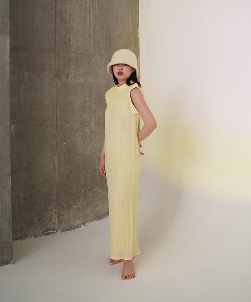 「TINA:JOJUN」 ノースリーブワンピース M クリーム レディース_画像5