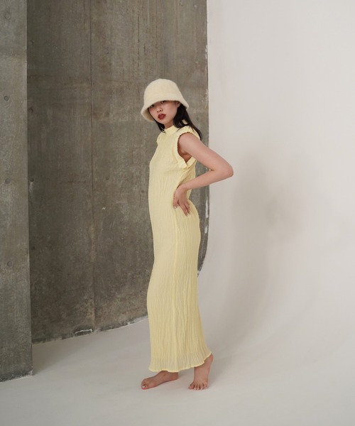 「TINA:JOJUN」 ノースリーブワンピース M クリーム レディース_画像6