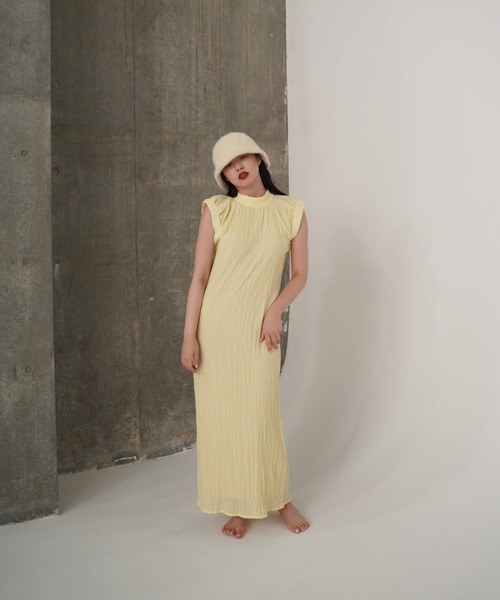 「TINA:JOJUN」 ノースリーブワンピース M クリーム レディース_画像7