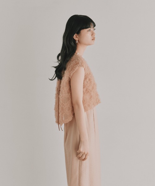 kaene（カエン） パーティードレス ドレス フラッフィーフラワーコンビ