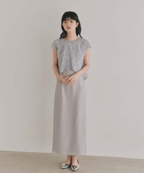 kaene（カエン） パーティードレス ドレス フラッフィーフラワーコンビ