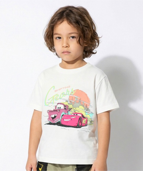 Disney（ディズニー） tシャツ 親子お揃い カーズ サーフ風Tシャツ 