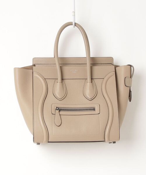 CELINE セリーヌ Cロゴ ハンドバッグ ベージュ レディース ブランド CELINE（セリーヌ） ハンドバッグ - ベージュ レディース : ZOZOTOWN