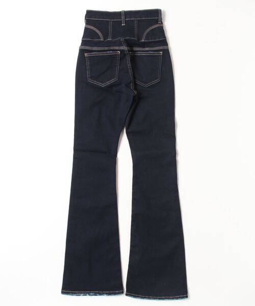 【蘭】EMODA エモダ　ブラックブーツカットデニム　パンツ　黒　M EMODA（エモダ） ブーツカットデニムパンツ 1 ブラック レディース