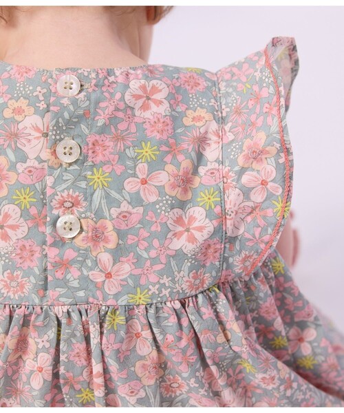 PETIT BATEAU（プチバトー） ワンピース フラワープリントワンピース