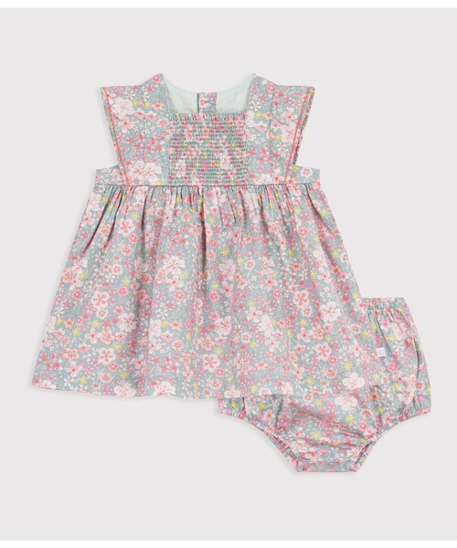PETIT BATEAU（プチバトー） ワンピース フラワープリントワンピース