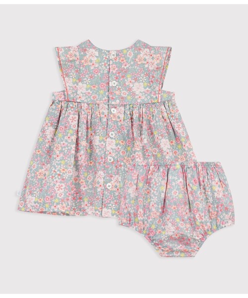 PETIT BATEAU（プチバトー） ワンピース フラワープリントワンピース