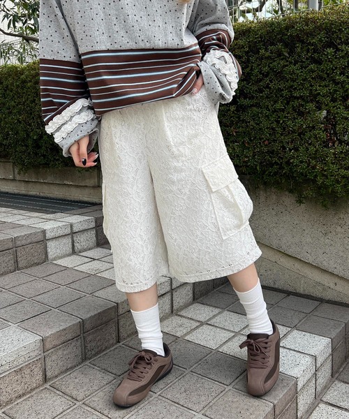 WC パンツ レースカーゴハーフパンツ レディース : ZOZOTOWN Yahoo!店