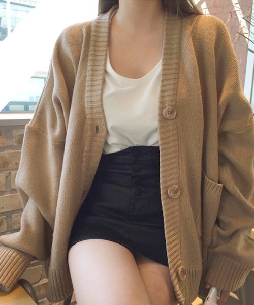 「SHEENA」 ニットカーディガン M グレー レディース_画像9