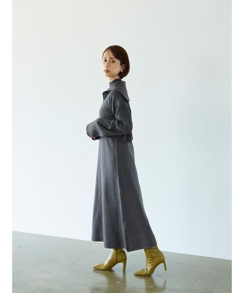「STRATA」 コンビワンピース ONE SIZE ホワイト レディース_画像2