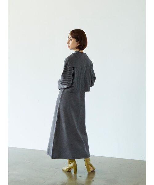 「STRATA」 コンビワンピース ONE SIZE ホワイト レディース_画像3