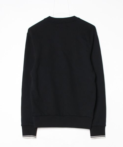 「FRED PERRY」 スウェットカットソー S ブラック レディース_画像2
