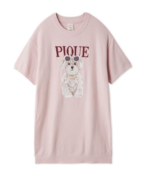 パジャマ ルームウェア ファッションCATS＆DOGSジャガードミニワンピース レディースの画像