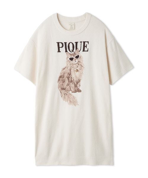パジャマ ルームウェア ファッションCATS＆DOGSジャガードミニワンピース レディースの画像