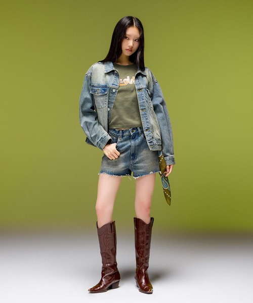X-girl（エックスガール） デニムジャケット gジャン LOGO MARK