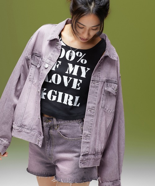 X-girl（エックスガール） デニムジャケット gジャン LOGO MARK