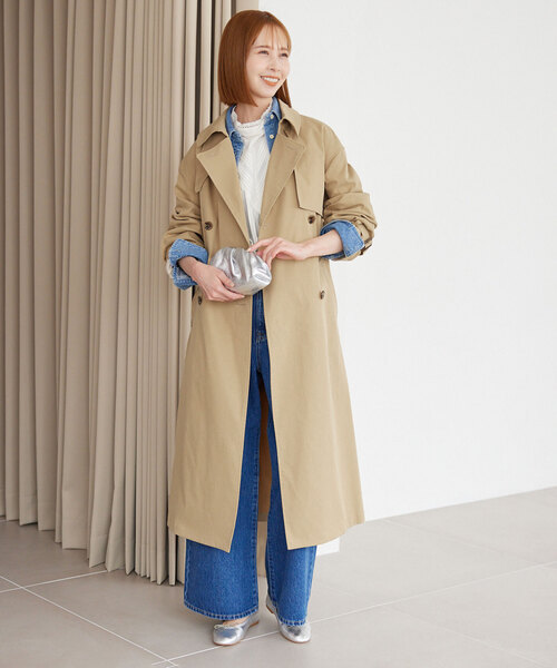 SLOBE IENA（スローブイエナ） トレンチコート 38 ベージュ レディース