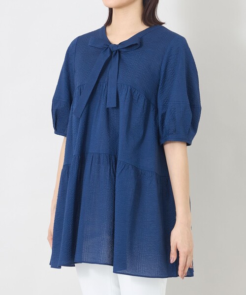 TO BE CHIC（トゥー ビー シック） ブラウス シャツ ウェーブローン
