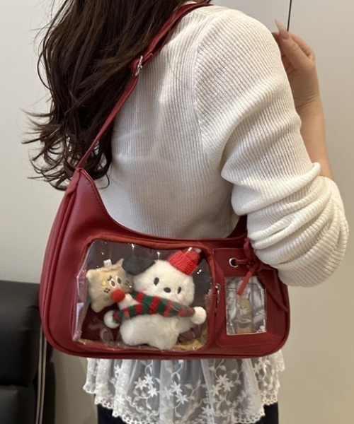 center i ショルダーバッグ バッグ 「推し活」クリアポケット付き