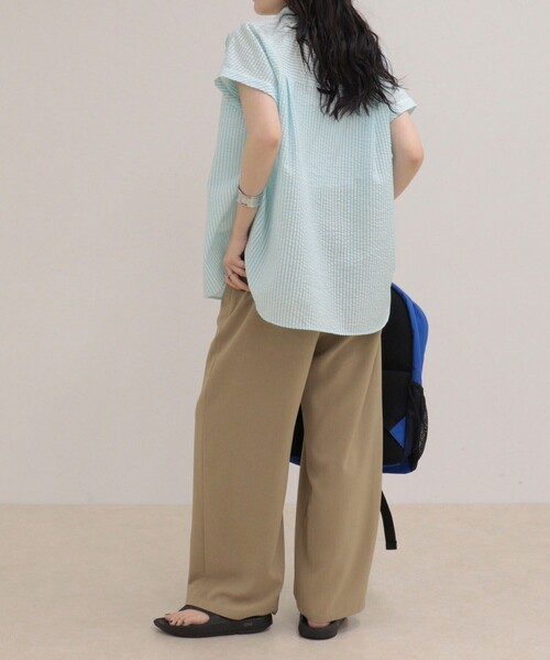 fredy emue（フレディエミュ） ブラウス シャツ 半袖 FR刺しゅう 