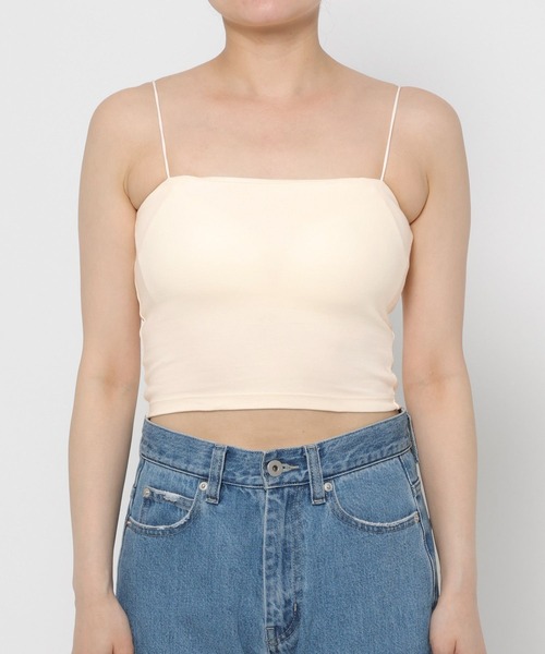 カップ付き キャミソール カップインナーショートキャミ　878214 | mysty woman | 09