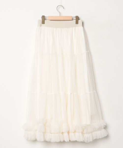 「CORNERS」 ロングスカート M アイボリー レディース_画像2