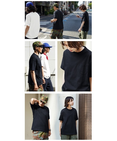 WAIPER×BARNS OUTFITTERS ポケットTシャツ L WAIPER.inc tシャツ WAIPER×BARNS OUTFITTERS BR-26197W 1-PACK ”GOAT