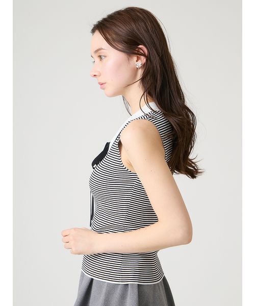 CELFORD（セルフォード） ニット セーター 「洗える」襟付きノースリ
